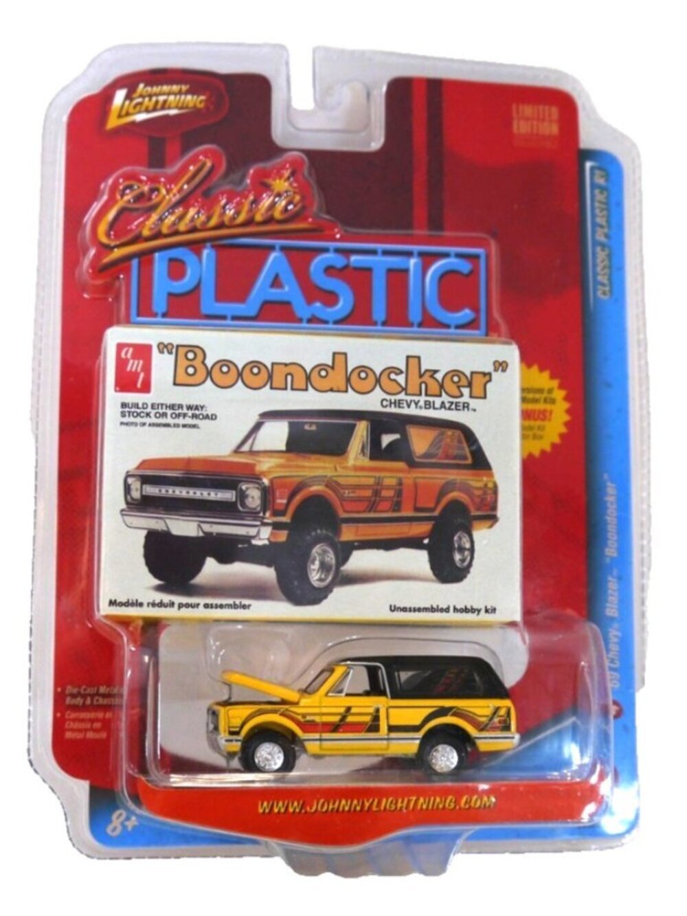 Johnny Lightning Classic Plastic yellow '69 Chevy Blazer Boondocker van New 2008
